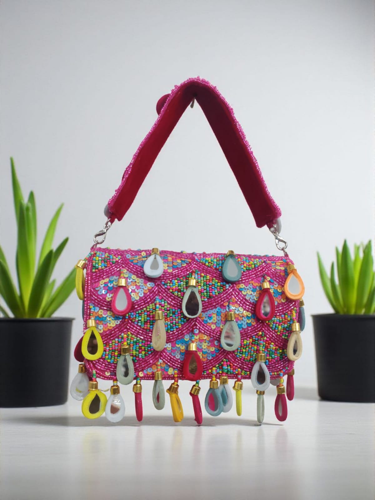 VRPS Flap Bag | Handcrafted Ethnic Bag | SWIS-4010 | Additional Angle