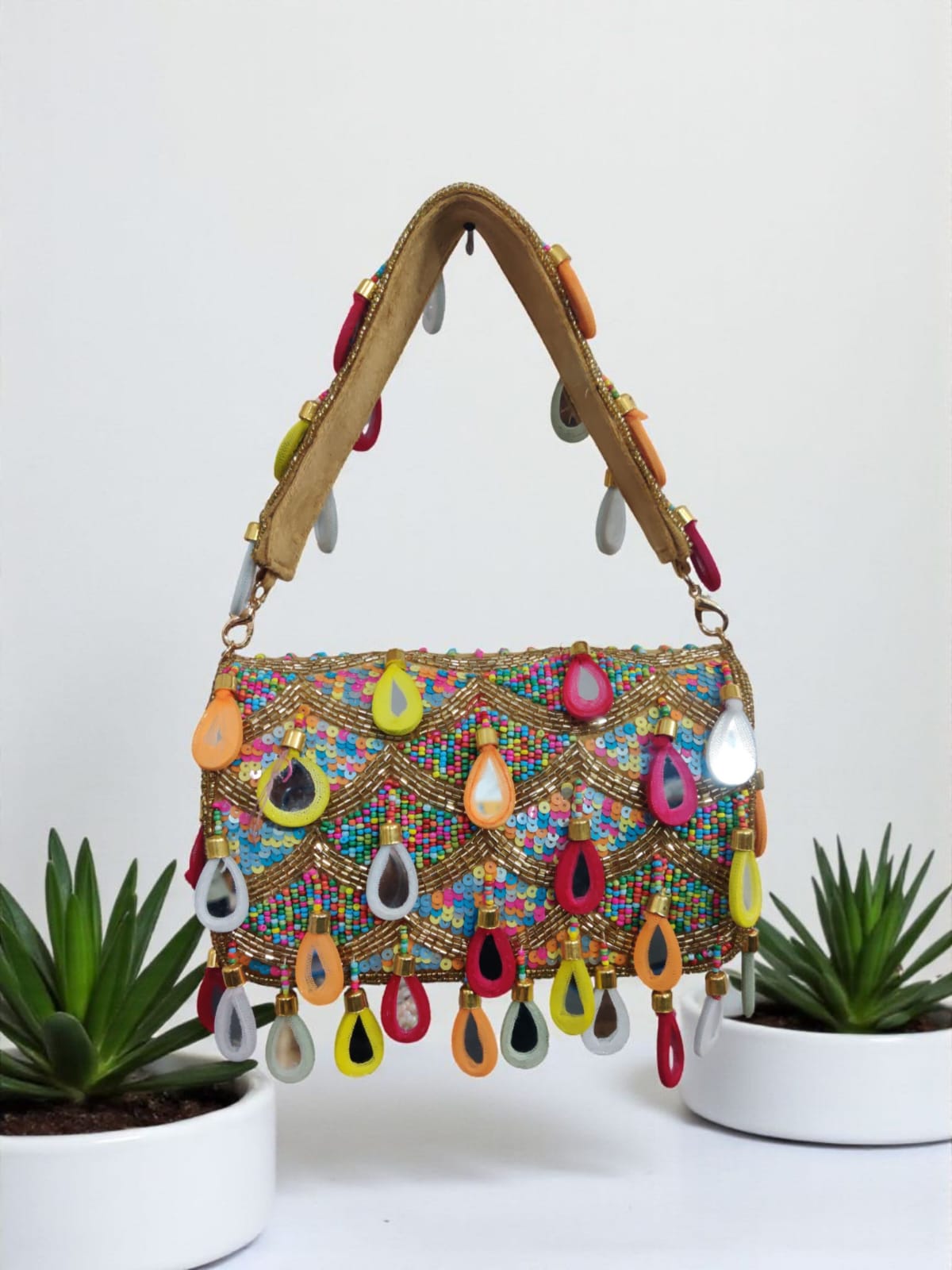 VRPS Flap Bag | Handcrafted Ethnic Bag | SWIS-4014