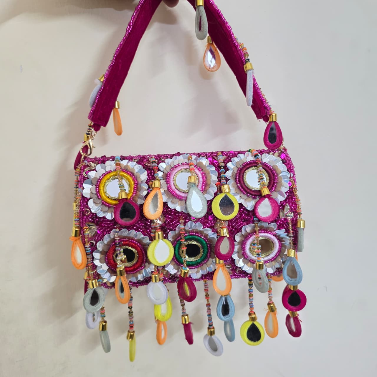 VRPS Flap Bag | Handcrafted Ethnic Bag | SWIS-4016 | Additional Angle