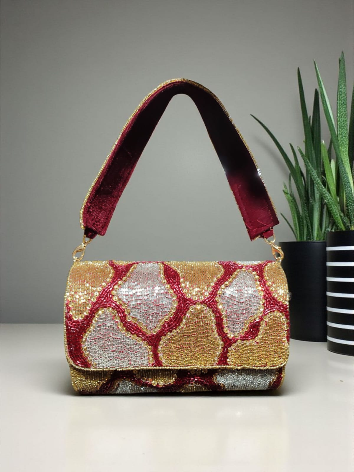 VRPS Flap Bag | Handcrafted Ethnic Bag | SWIS-4025
