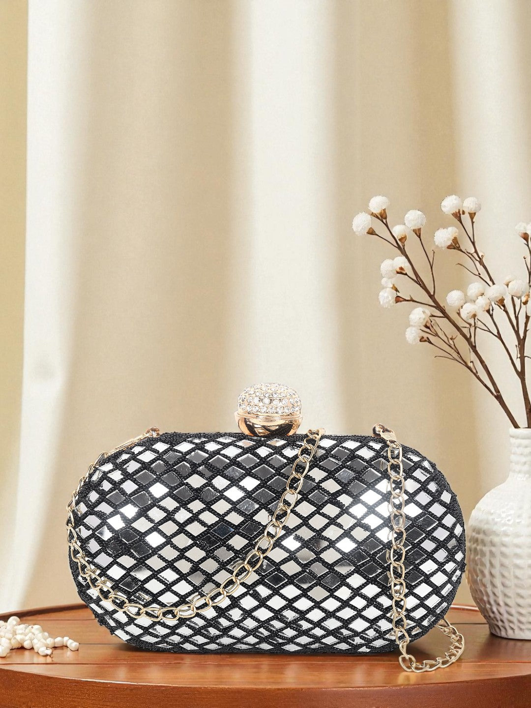 VRPS Embroidered Clutch | Handcrafted Ethnic Bag | SWIS-406