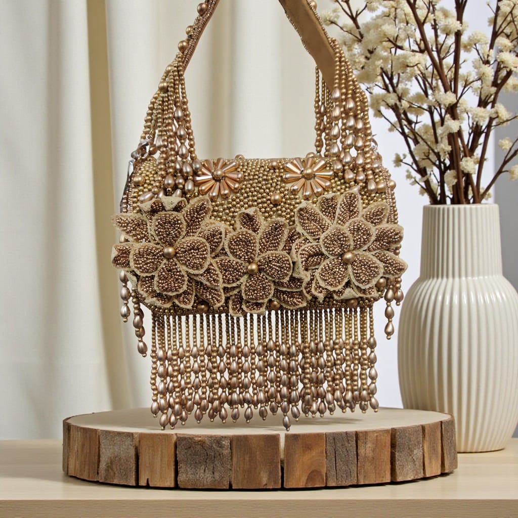 VRPS Flap Bag | Handcrafted Ethnic Bag | SWIS-4082 | Additional Angle