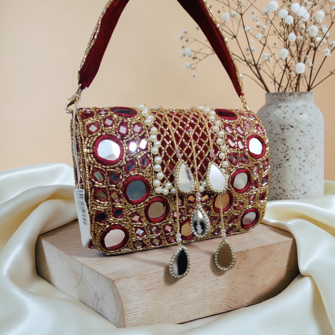 VRPS Flap Bag | Handcrafted Ethnic Bag | SWIS-4088 | Additional Angle