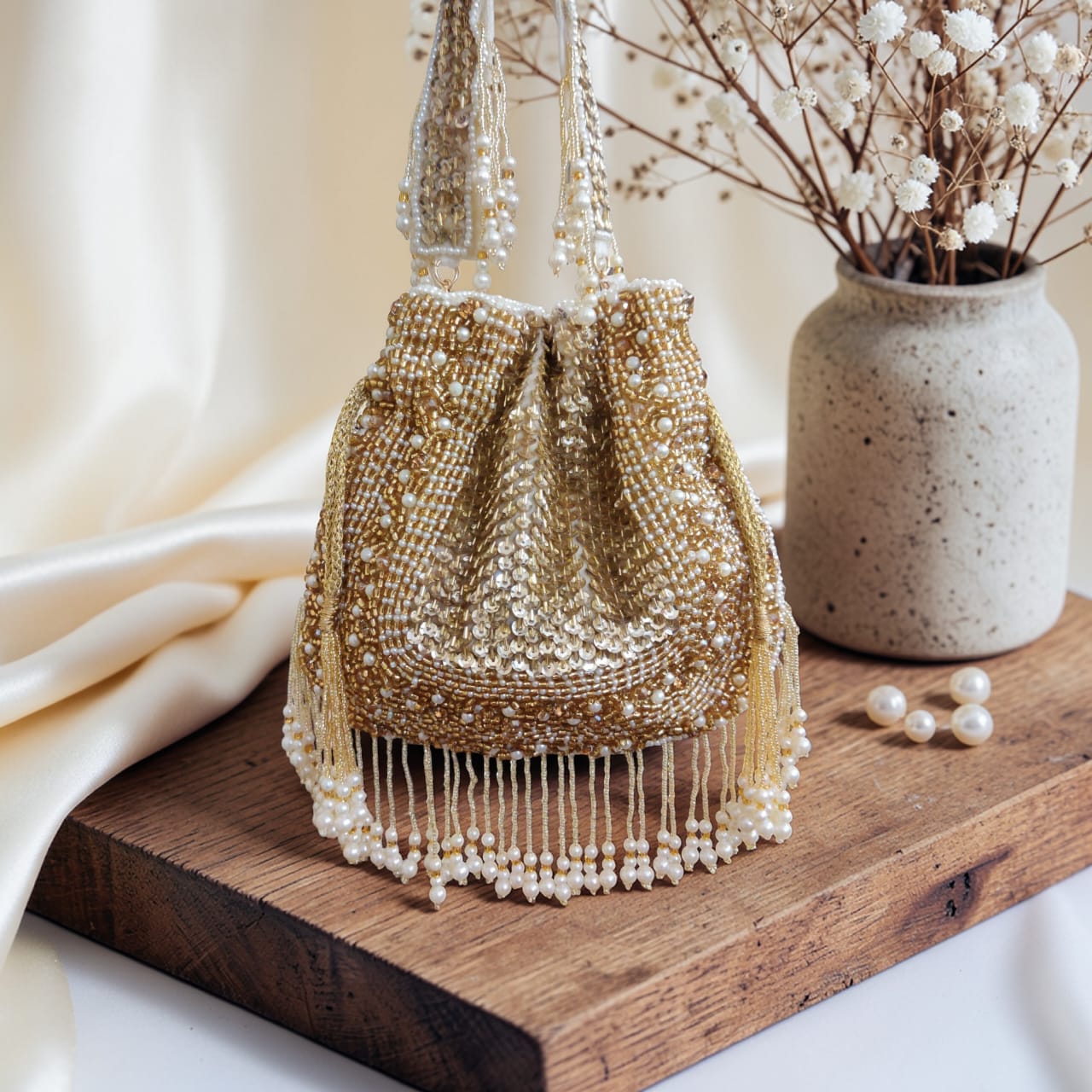 VRPS Potli Bag | Handcrafted Ethnic Bag | SWIS-4127 | Additional Angle
