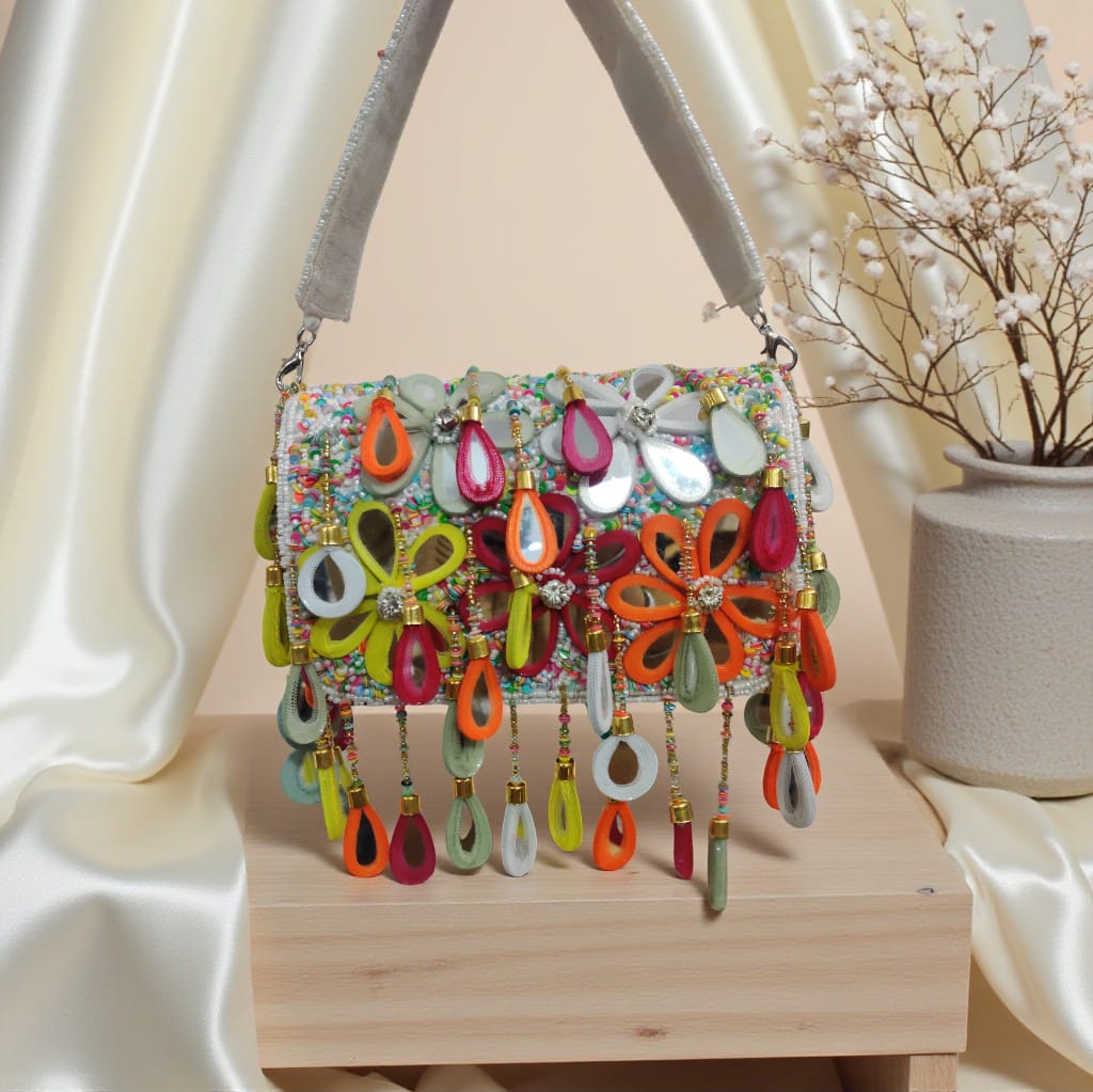VRPS Flap Bag | Handcrafted Ethnic Bag | SWIS-4131 | Additional Angle