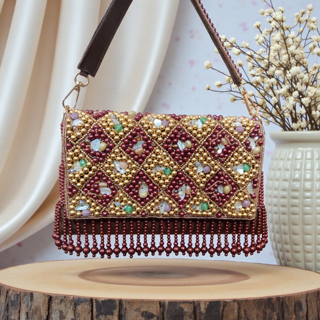 VRPS Flap Bag | Handcrafted Ethnic Bag | SWIS-4175