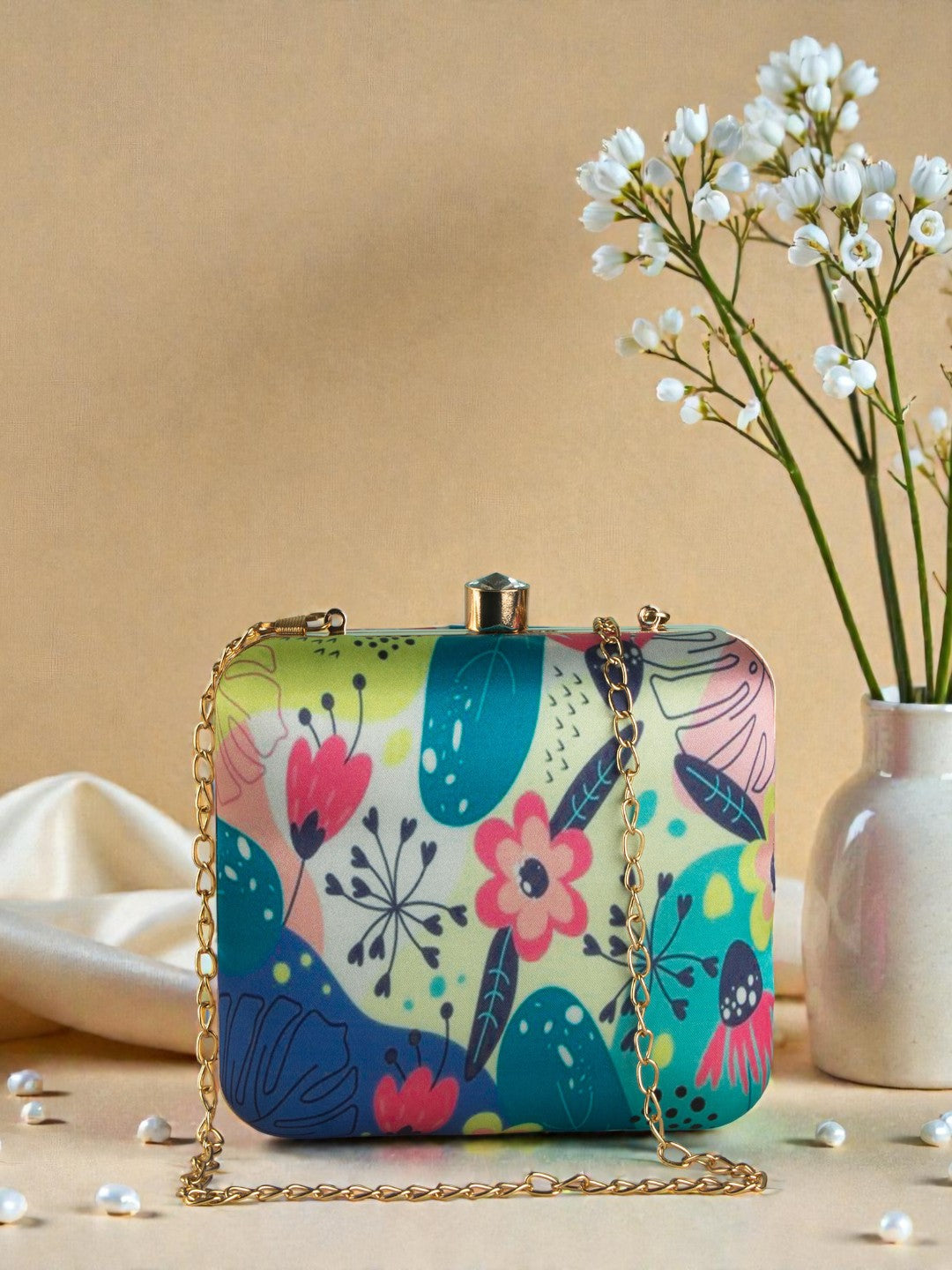 VRPS Printed Clutch | Handcrafted Ethnic Bag | SWIS-419