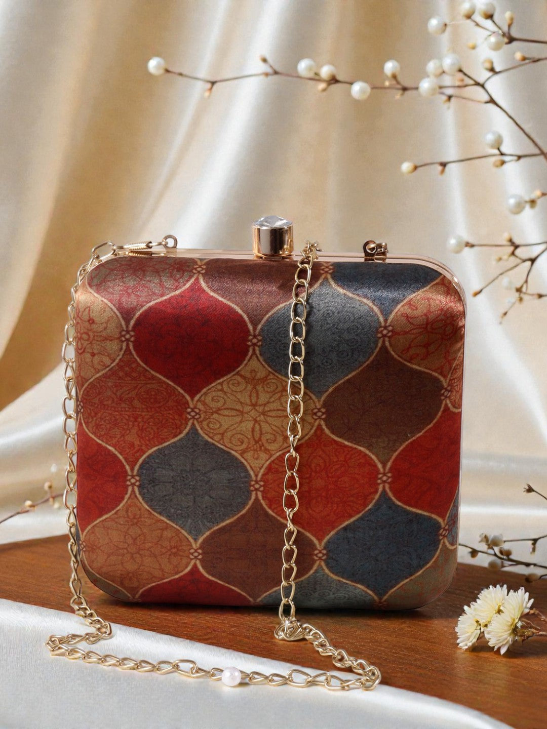 VRPS Printed Clutch | Handcrafted Ethnic Bag | SWIS-423