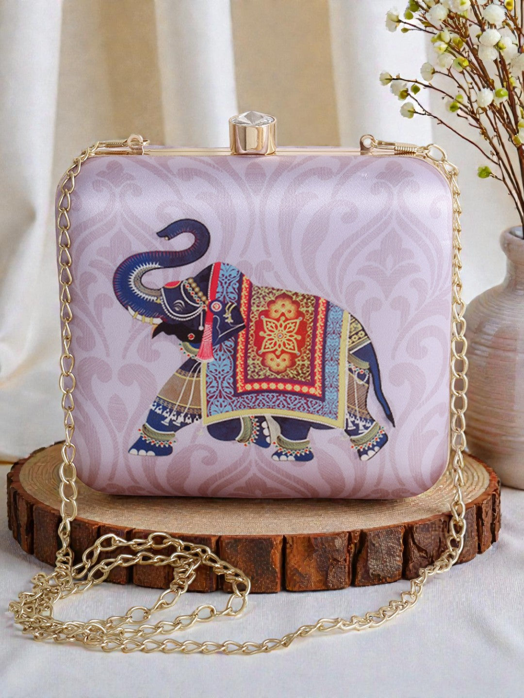 VRPS Printed Clutch | Handcrafted Ethnic Bag | SWIS-427