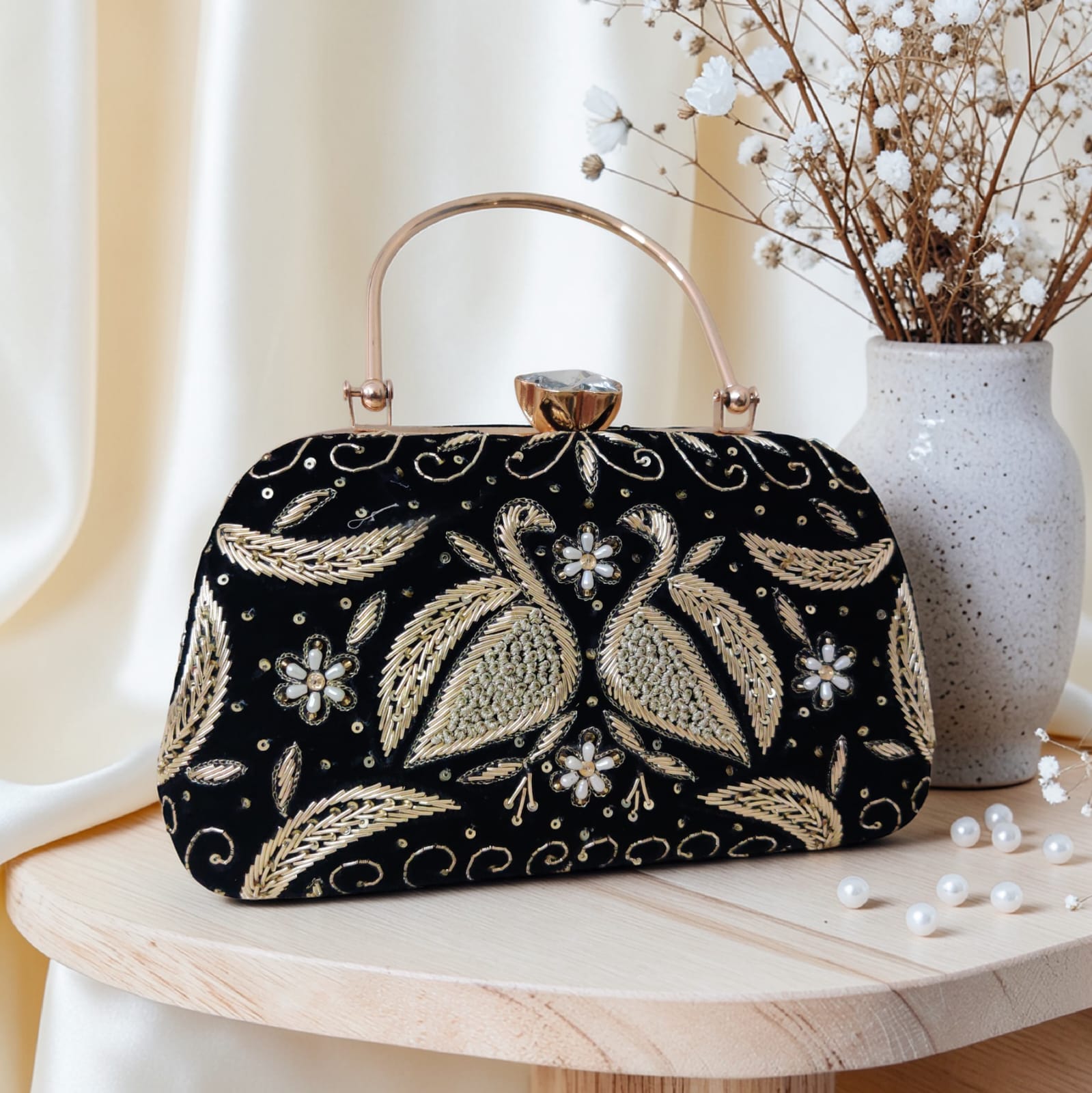VRPS Embroidered Clutch | Handcrafted Ethnic Bag | SWIS-4307