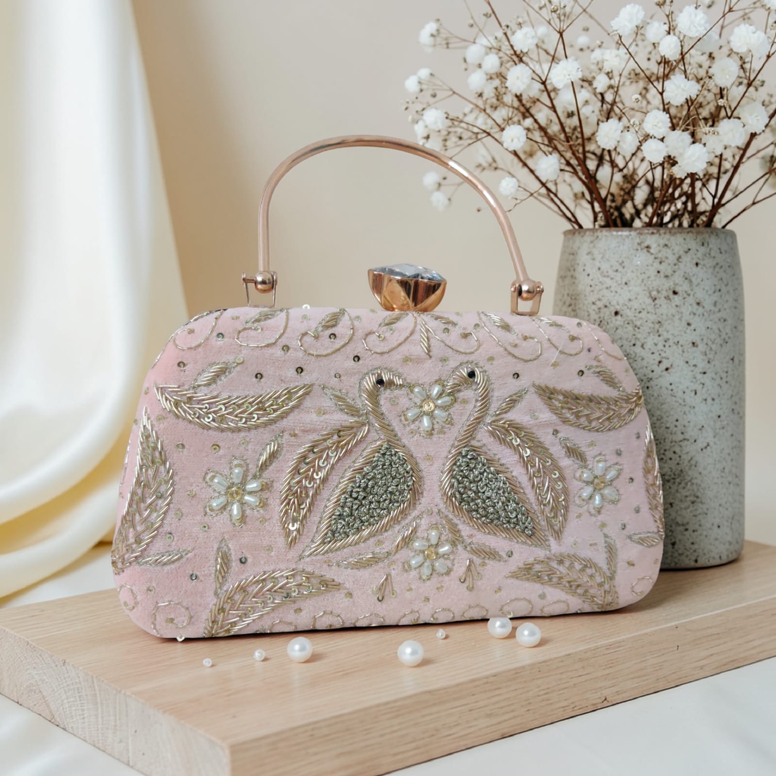VRPS Embroidered Clutch | Handcrafted Ethnic Bag | SWIS-4308