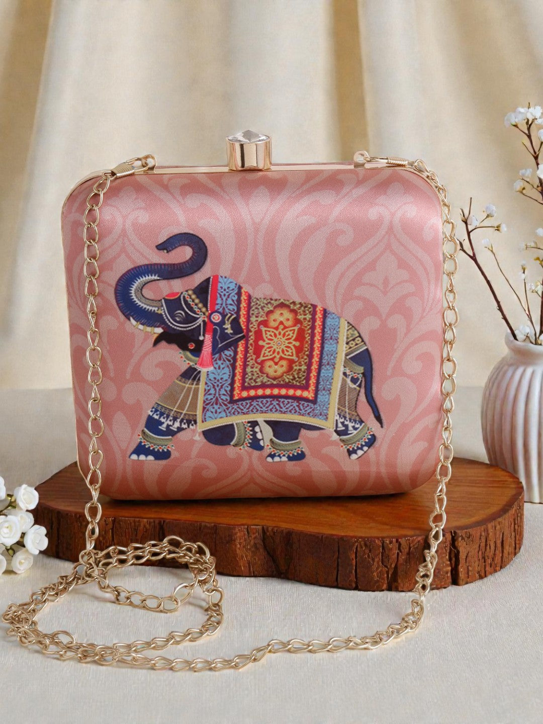 VRPS Printed Clutch | Handcrafted Ethnic Bag | SWIS-431