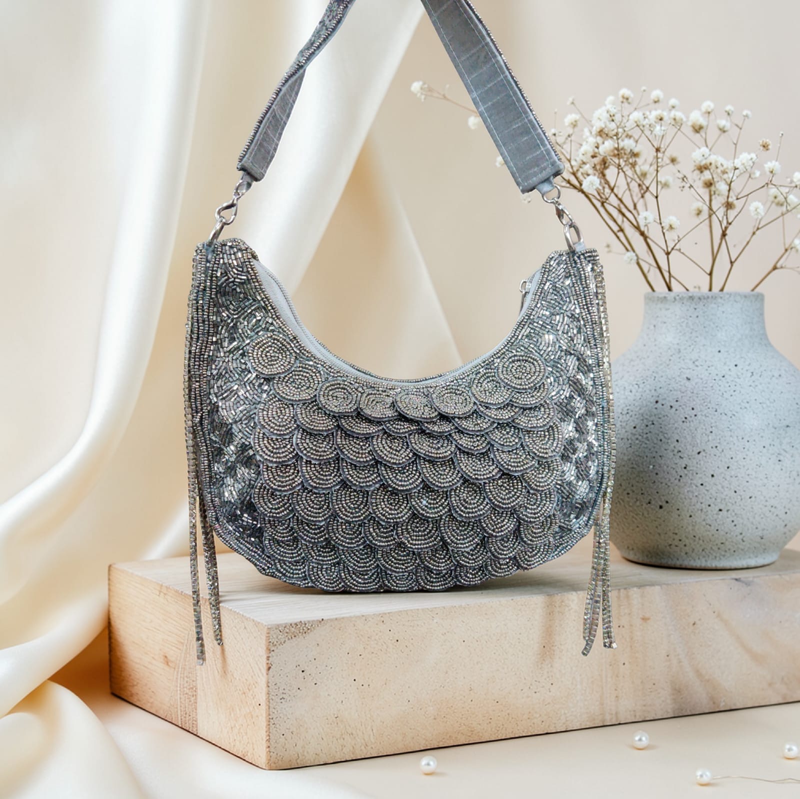 VRPS Moon Clutch | Handcrafted Ethnic Bag | SWIS-4316