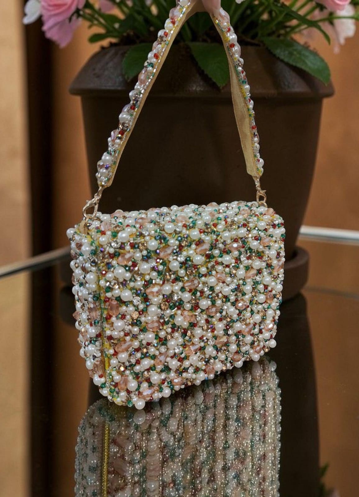 VRPS Flap Bag | Handcrafted Ethnic Bag | SWIS-4319 | Additional Angle