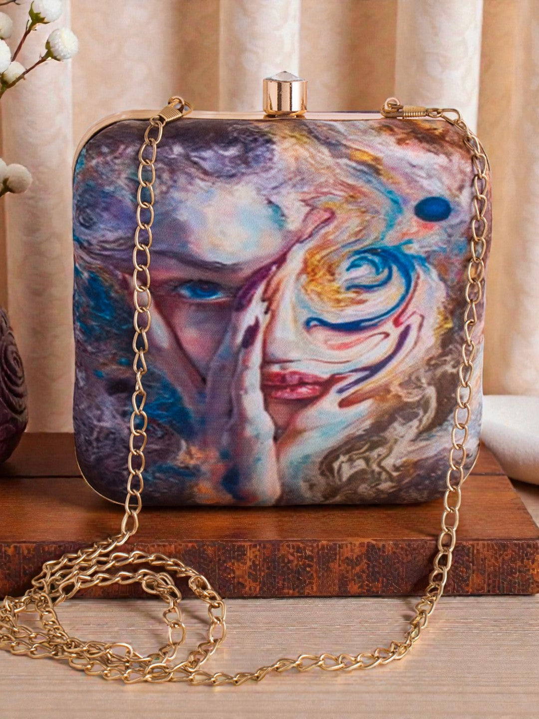VRPS Printed Clutch | Handcrafted Ethnic Bag | SWIS-434
