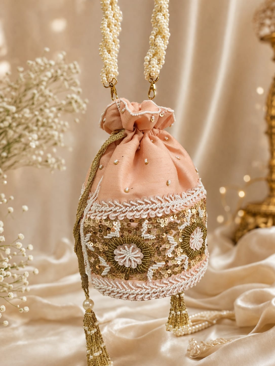 VRPS Potli Bag | Handcrafted Ethnic Bag | SWIS-4390 | Additional Angle