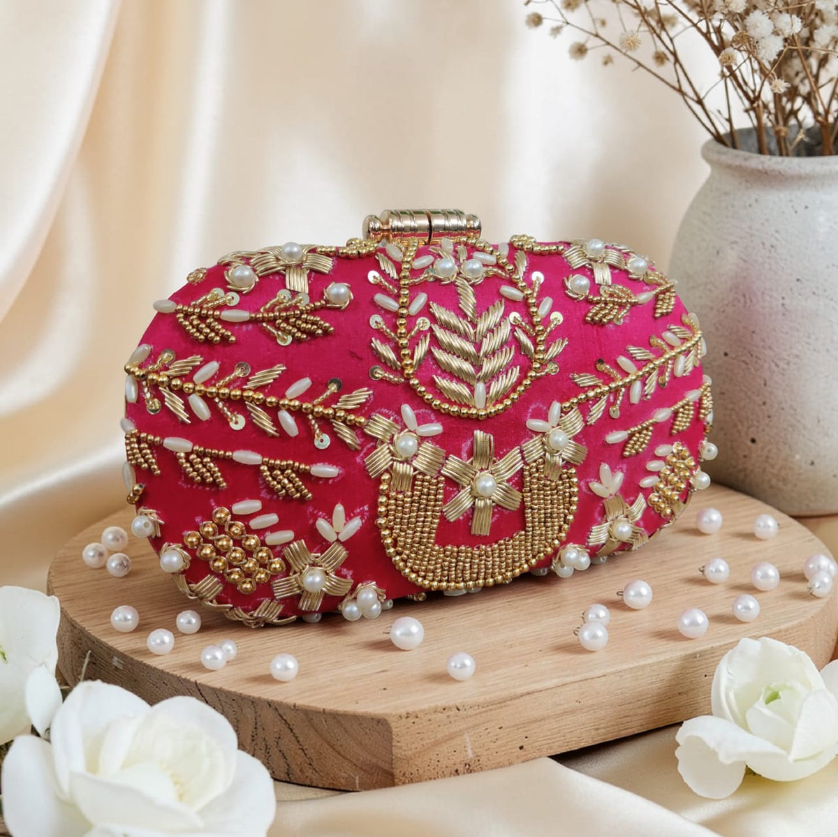 VRPS Embroidered Clutch | Handcrafted Ethnic Bag | SWIS-4409 | Additional Angle