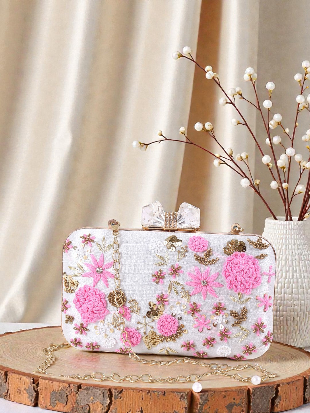 VRPS Embroidered Clutch | Handcrafted Ethnic Bag | SWIS-444