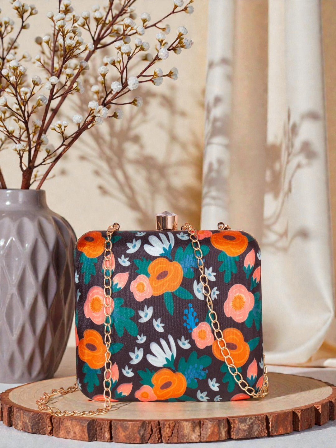 VRPS Printed Clutch | Handcrafted Ethnic Bag | SWIS-445