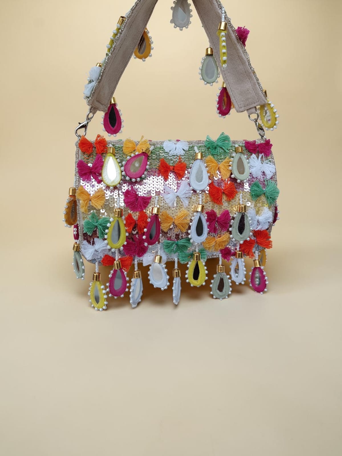 VRPS Flap Bag | Handcrafted Ethnic Bag | SWIS-4452 | Additional Angle