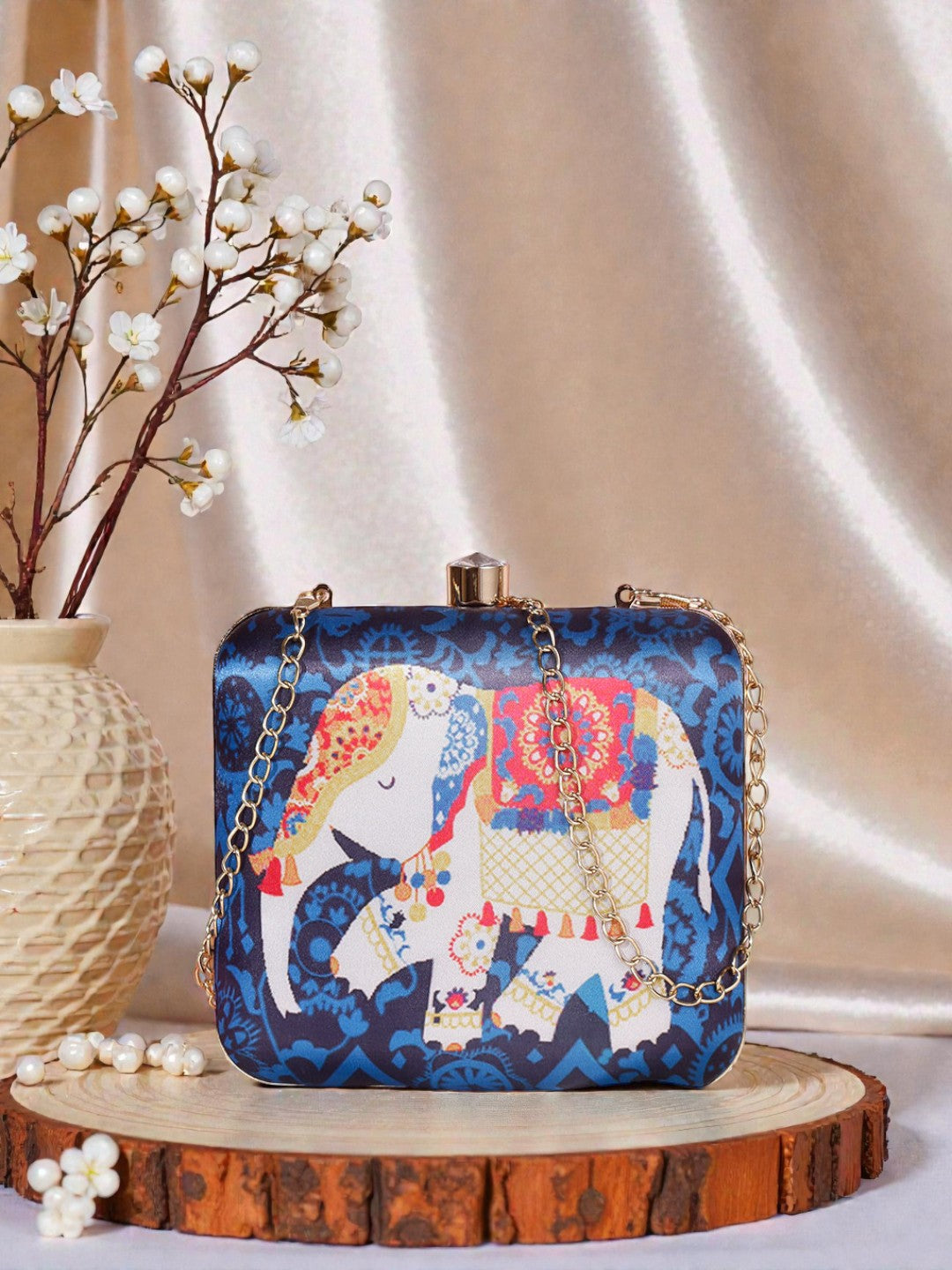 VRPS Printed Clutch | Handcrafted Ethnic Bag | SWIS-446