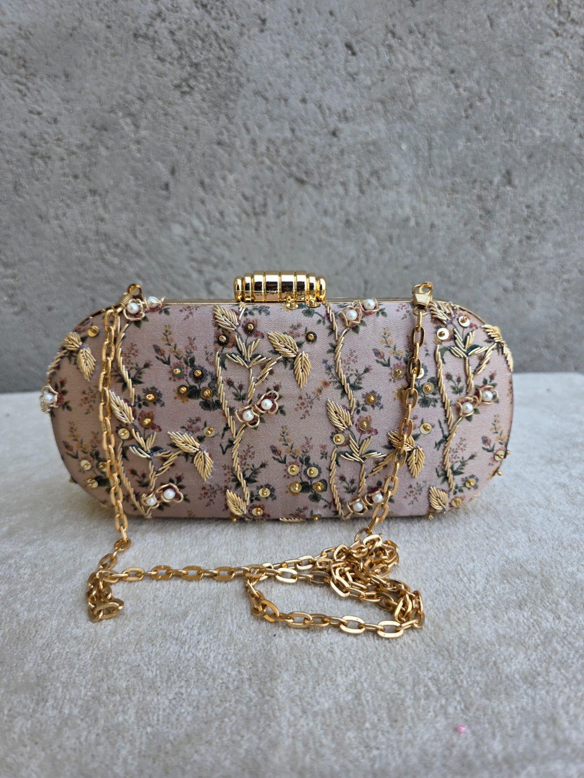 VRPS Printed Embroidered Clutche | Handcrafted Ethnic Bag | SWIS-4464
