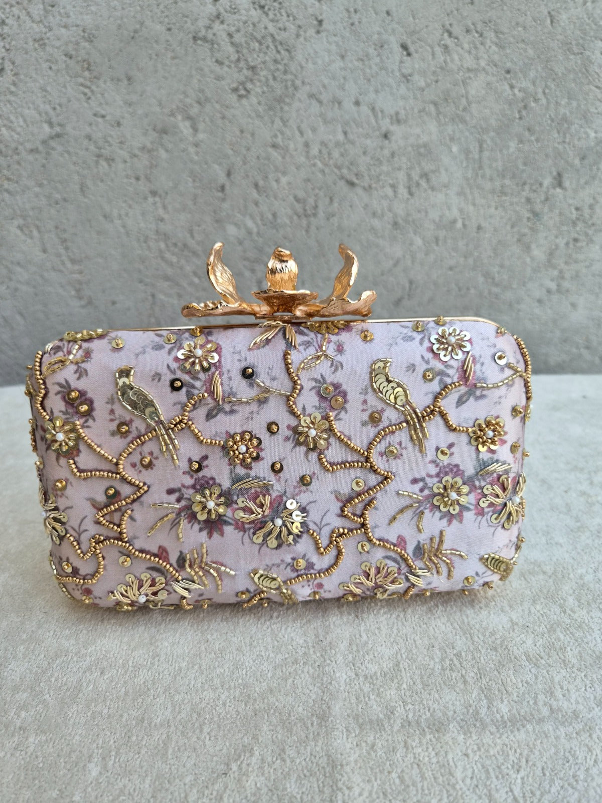 VRPS Printed Embroidered Clutche | Handcrafted Ethnic Bag | SWIS-4481