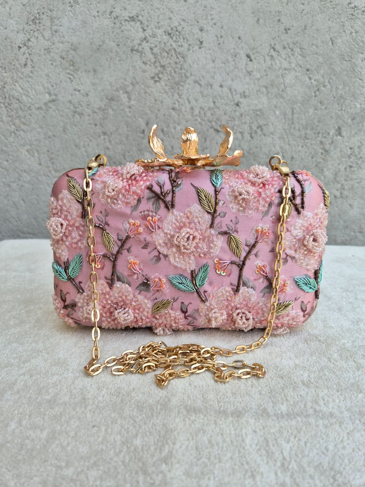 VRPS Printed Embroidered Clutche | Handcrafted Ethnic Bag | SWIS-4485