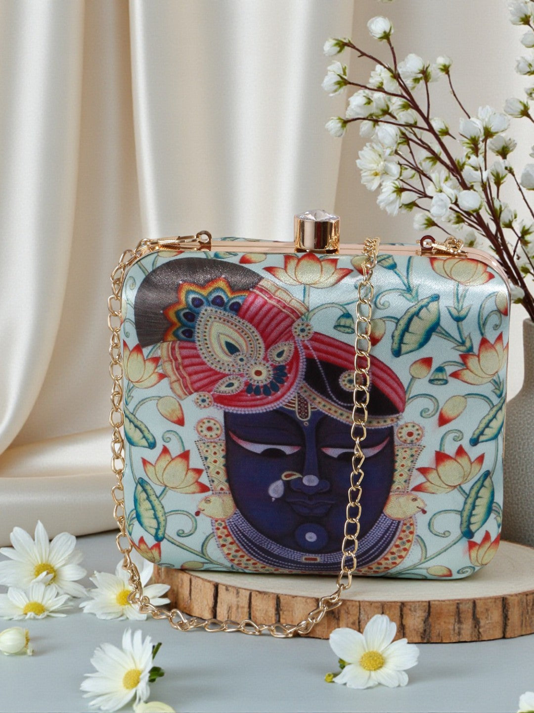 VRPS Printed Clutch | Handcrafted Ethnic Bag | SWIS-449