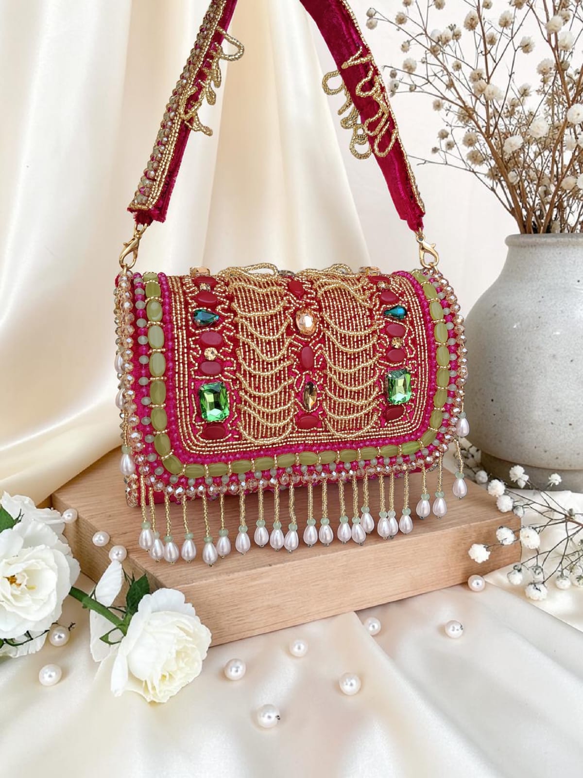VRPS Flap Bag | Handcrafted Ethnic Bag | SWIS-4520 | Additional Angle