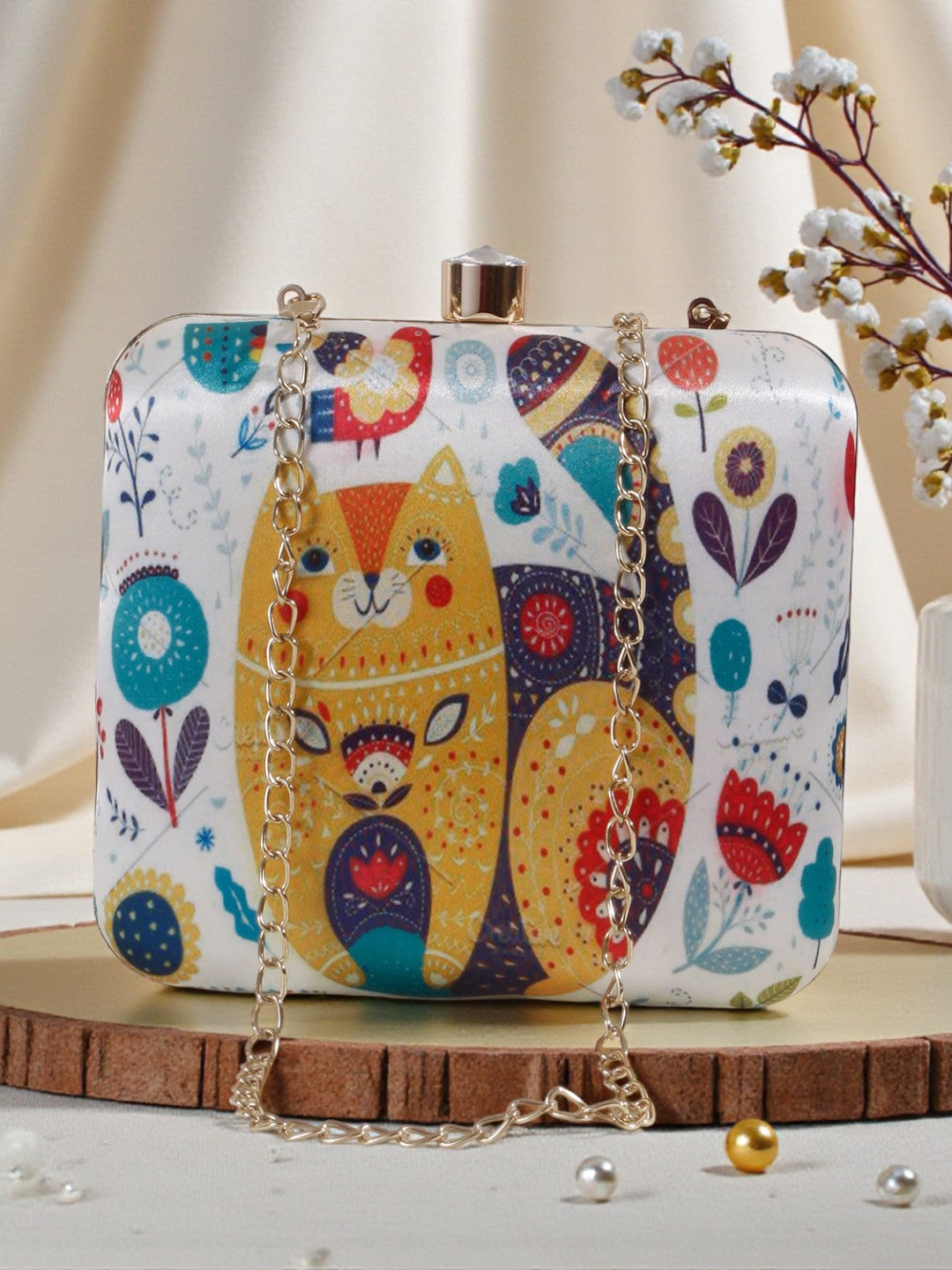 VRPS Printed Clutch | Handcrafted Ethnic Bag | SWIS-456