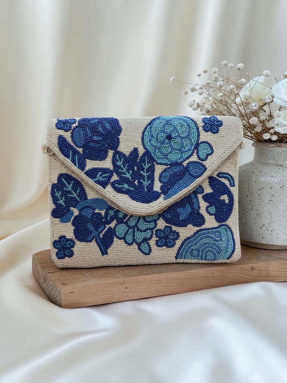 VRPS Beaded Clutch | Handcrafted VRPS Beaded Clutch | SWIS-4576