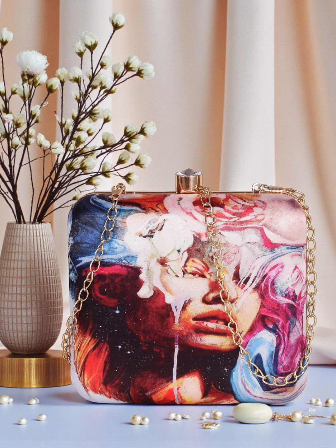 VRPS Printed Clutch | Handcrafted Ethnic Bag | SWIS-462