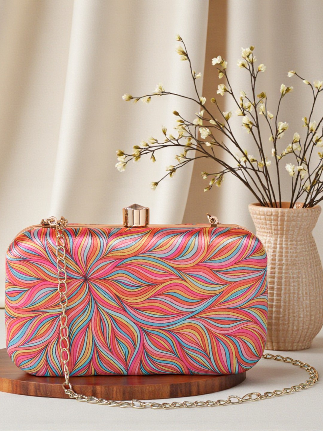 VRPS Printed Clutch | Handcrafted Ethnic Bag | SWIS-468
