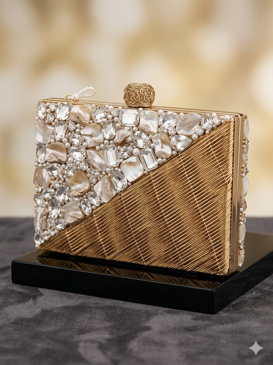 VRPS MOP Clutch | Handcrafted Ethnic Bag | SWIS-4733