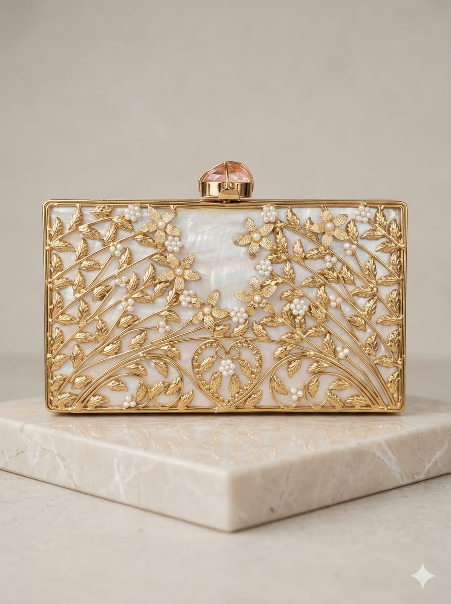 VRPS MOP Clutch | Handcrafted Ethnic Bag | SWIS-4736