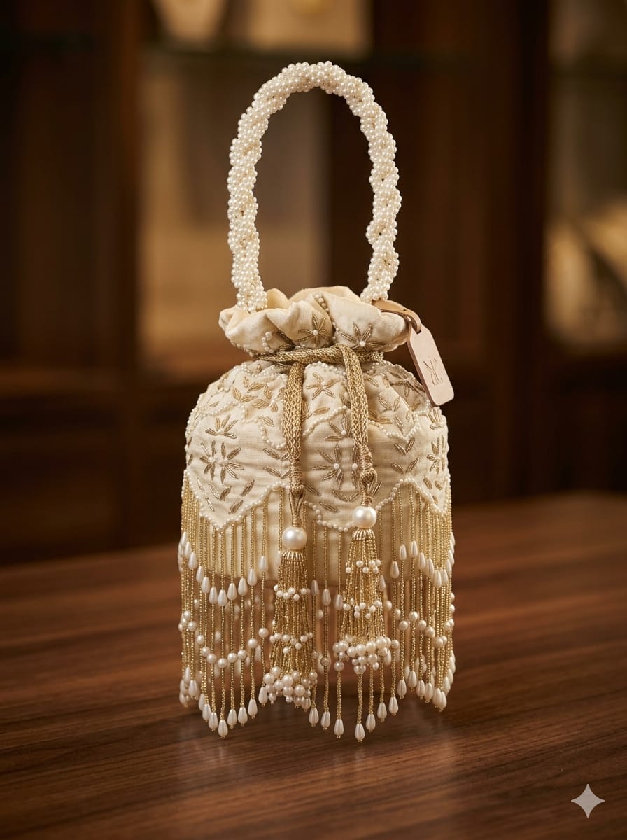 VRPS Designer Potli Bag | Handcrafted Ethnic Bag | SWIS-4745