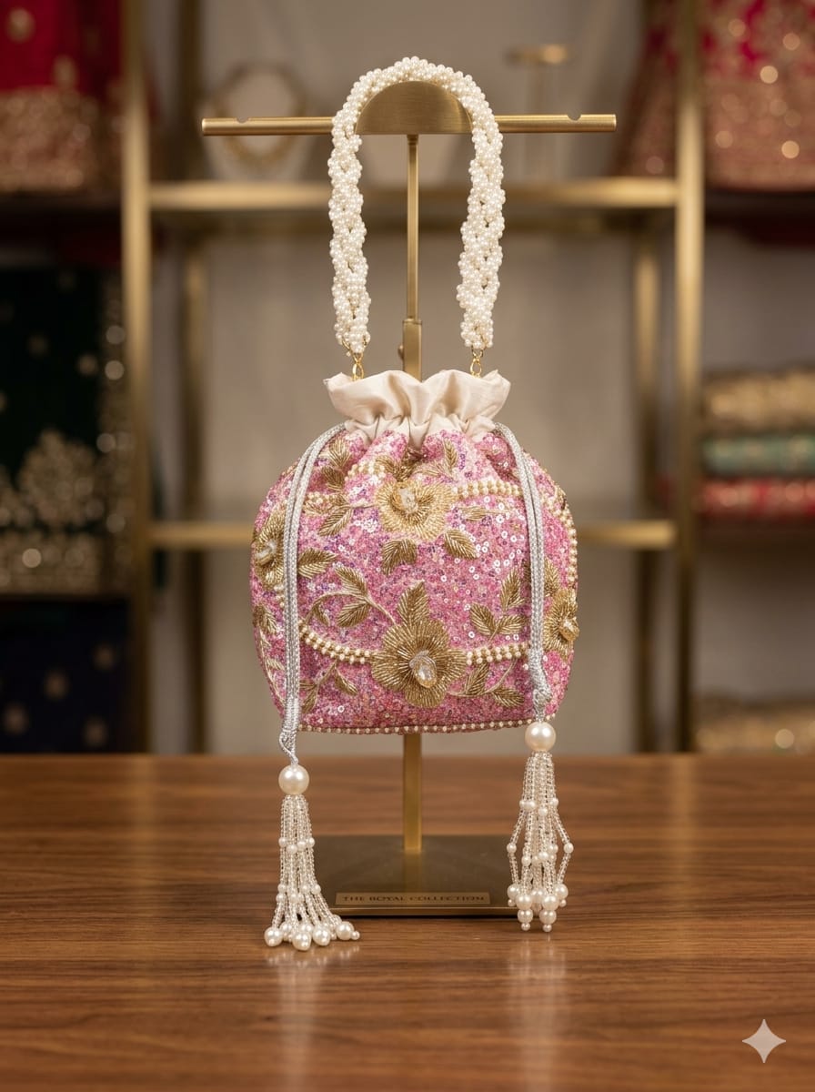 VRPS Designer Potli Bag | Handcrafted Ethnic Bag | SWIS-4746
