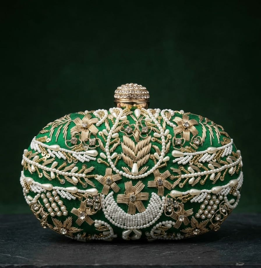 VRPS Embroidered Clutch | Handcrafted Ethnic Bag | SWIS-4751