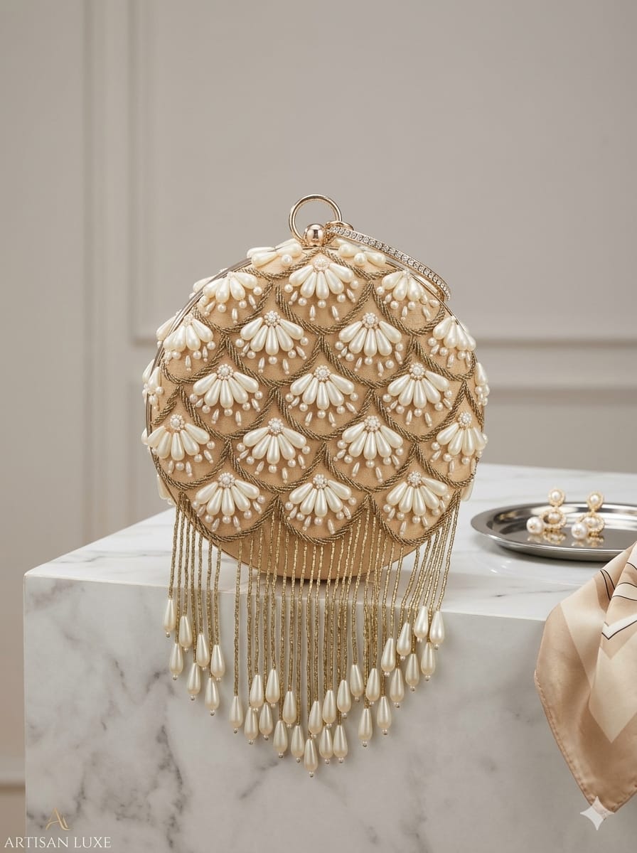 VRPS Embroidered Clutch | Handcrafted Ethnic Bag | SWIS-4757