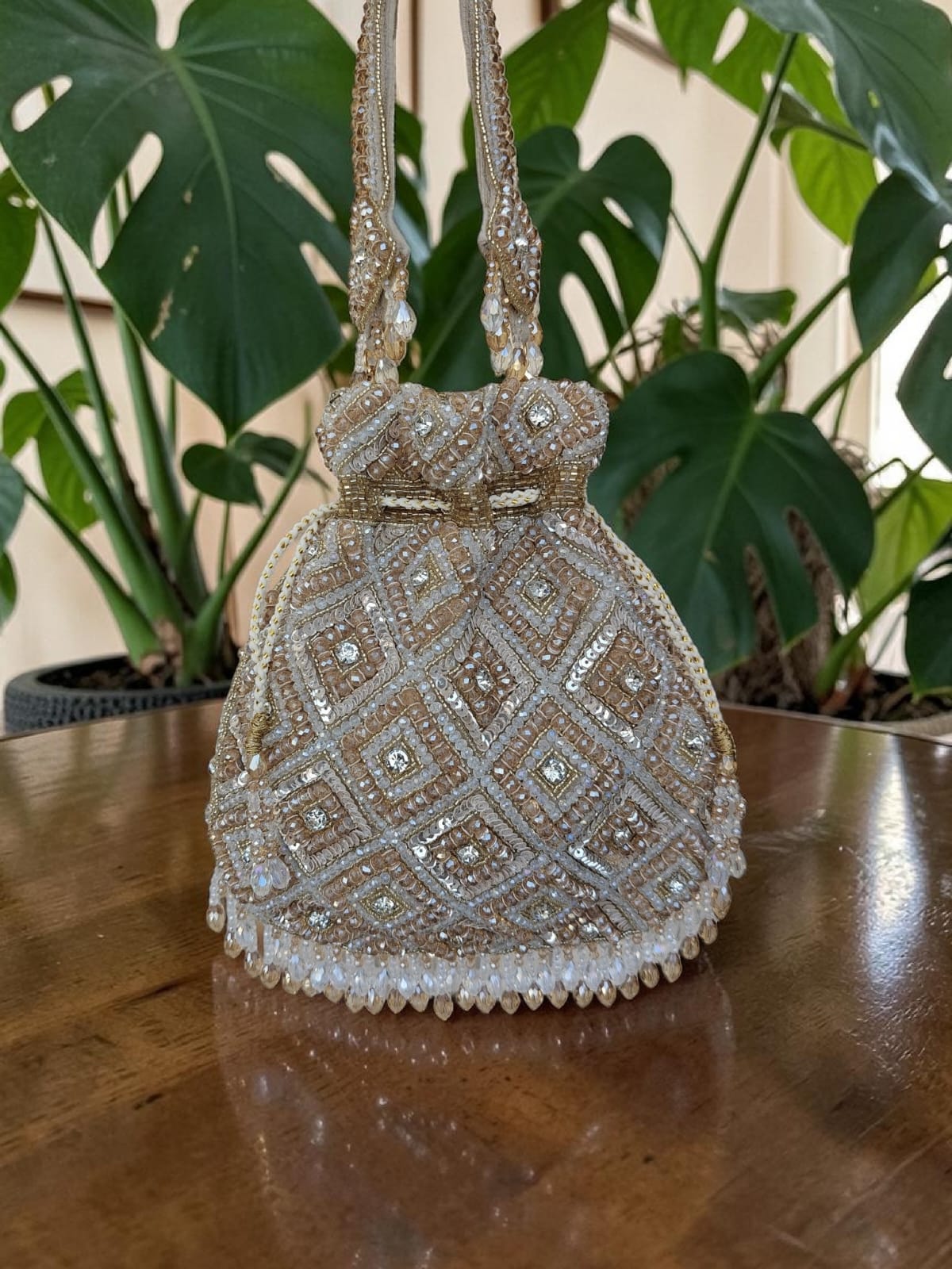 VRPS Designer Potli Bag | Handcrafted Ethnic Bag | SWIS-4758
