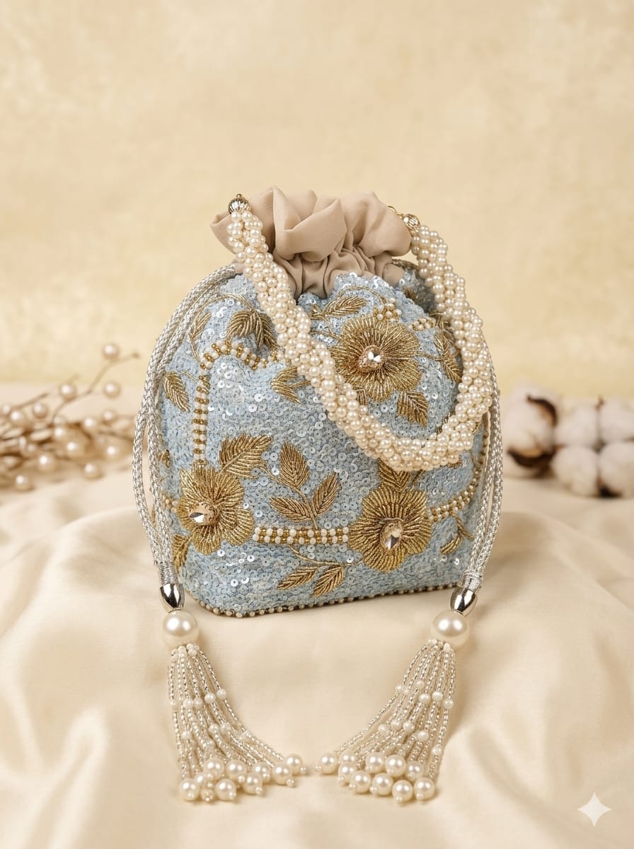 VRPS Designer Potli Bag | Handcrafted Ethnic Bag | SWIS-4761