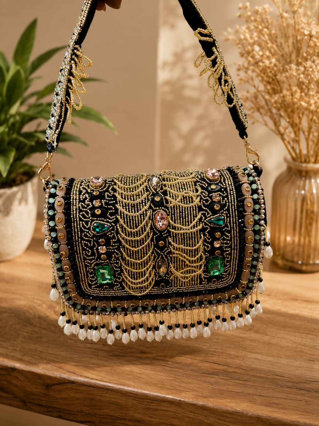 VRPS Flap Bag | Handcrafted Ethnic Bag | SWIS-4783