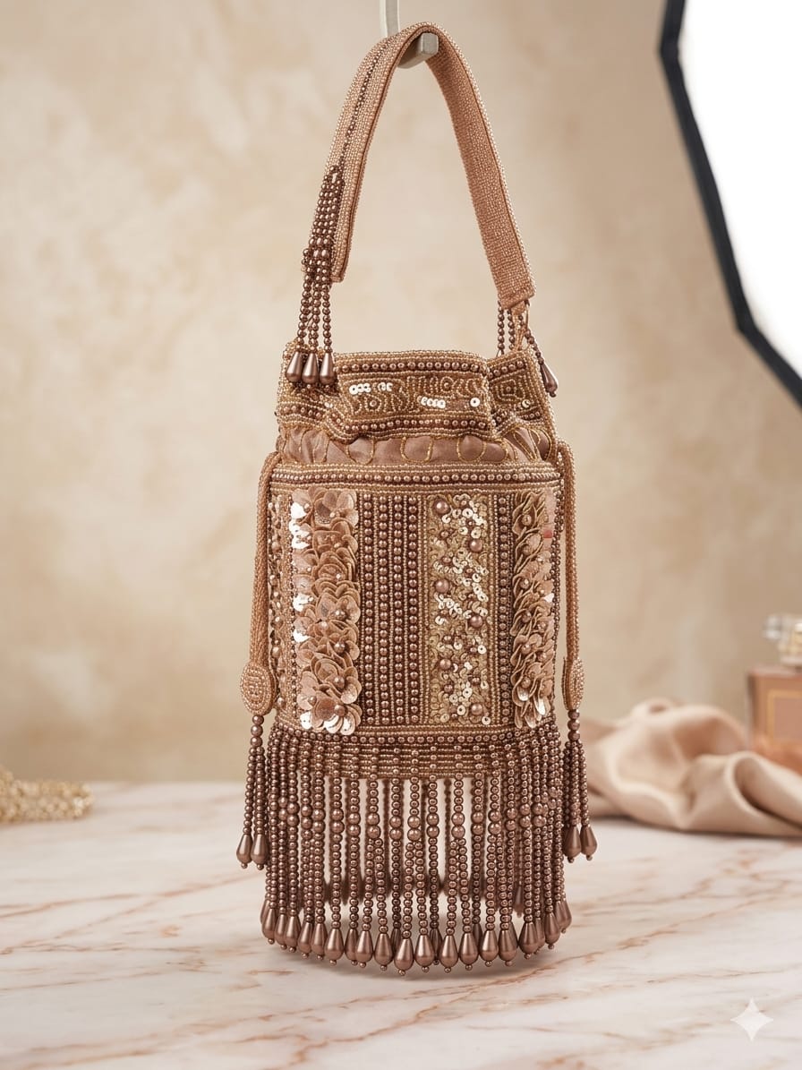 VRPS Designer Potli Bag | Handcrafted Ethnic Bag | SWIS-4817