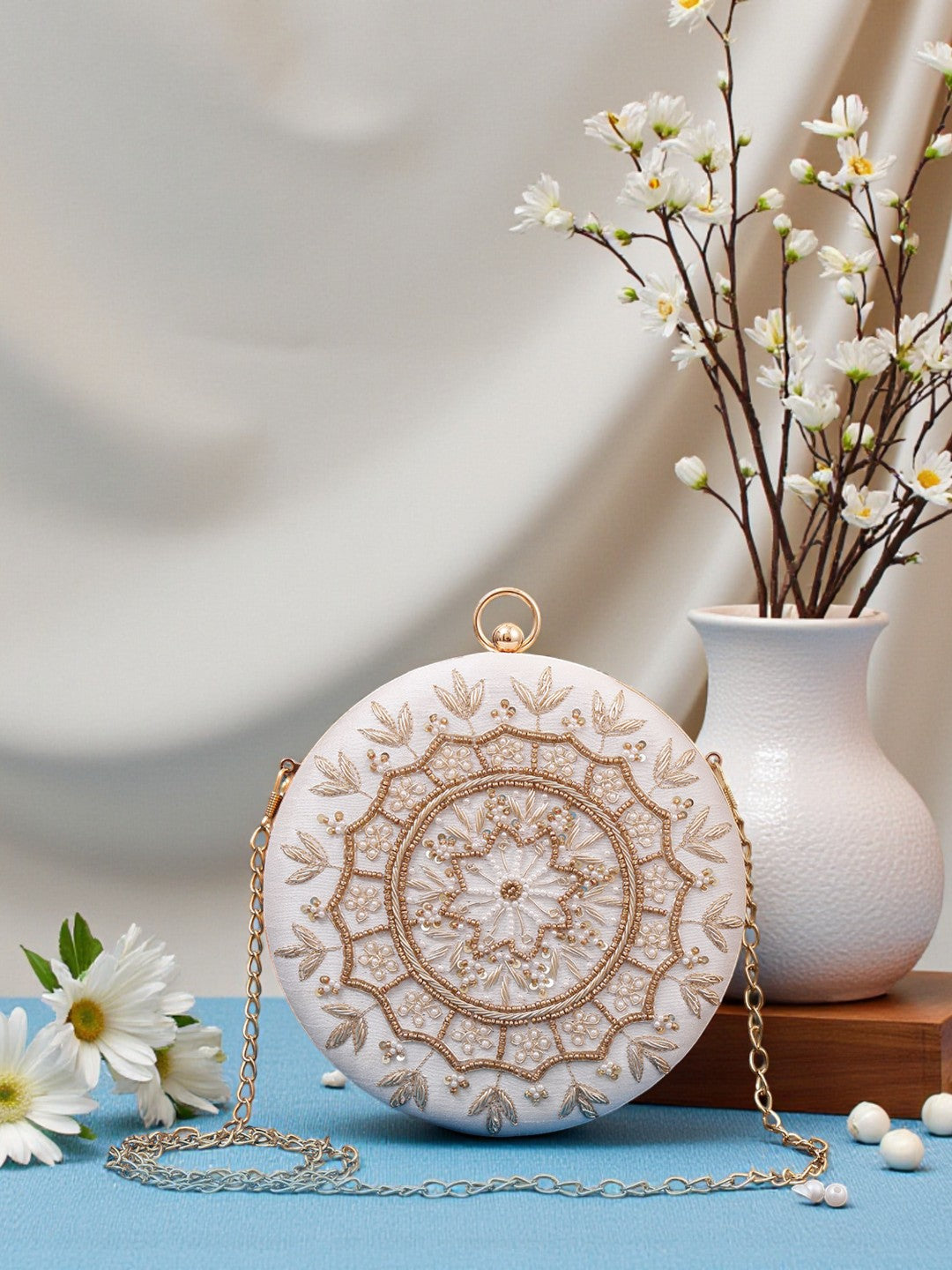 VRPS Embroidered Clutch | Handcrafted Ethnic Bag | SWIS-483