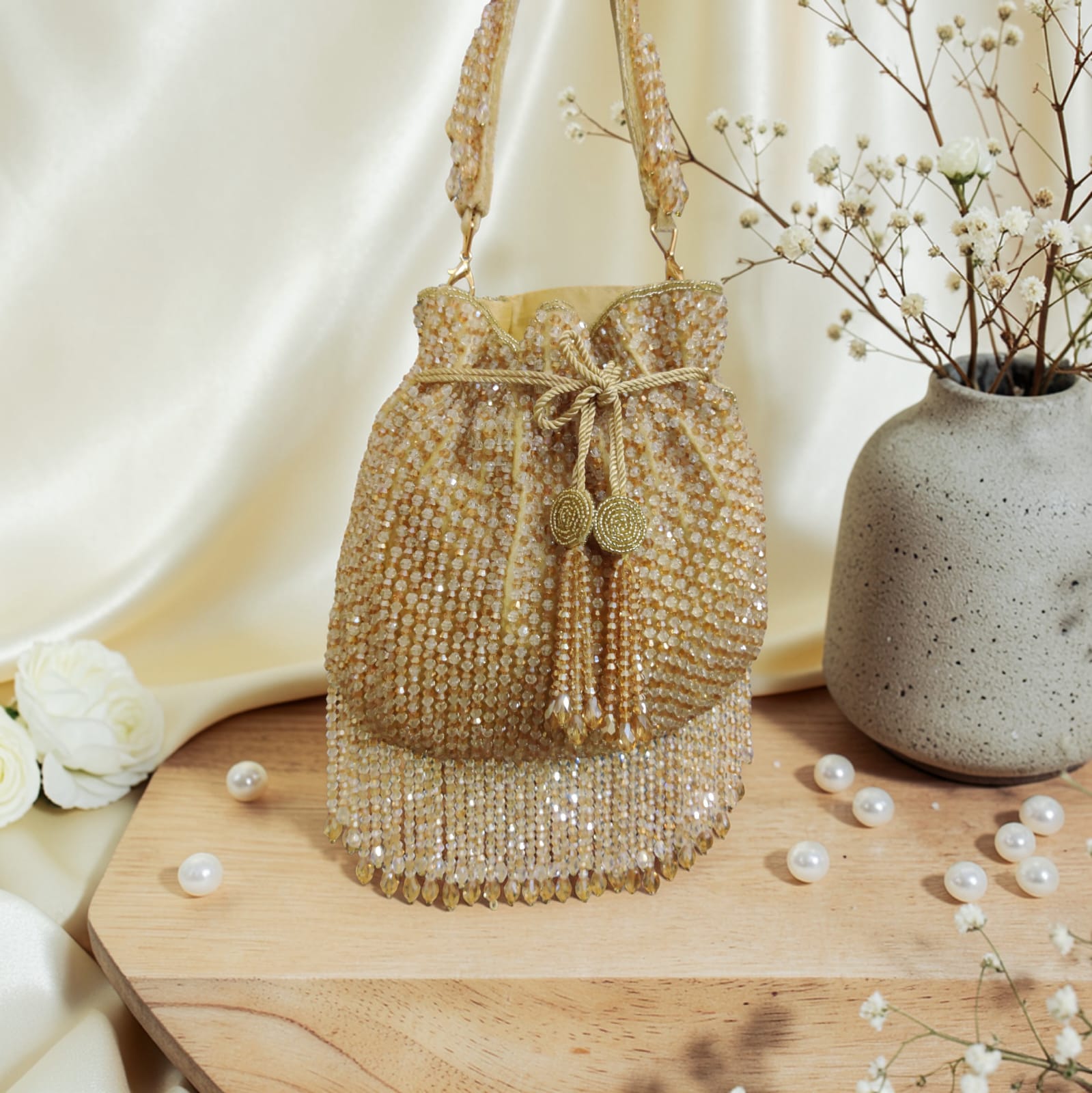 VRPS Designer Potli Bag | Handcrafted Ethnic Bag | SWIS-4831