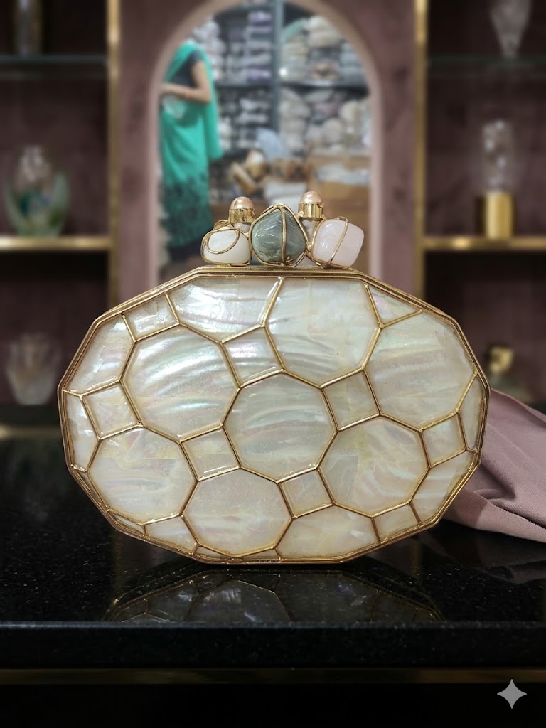 VRPS MOP Clutch | Handcrafted Ethnic Bag | SWIS-4834