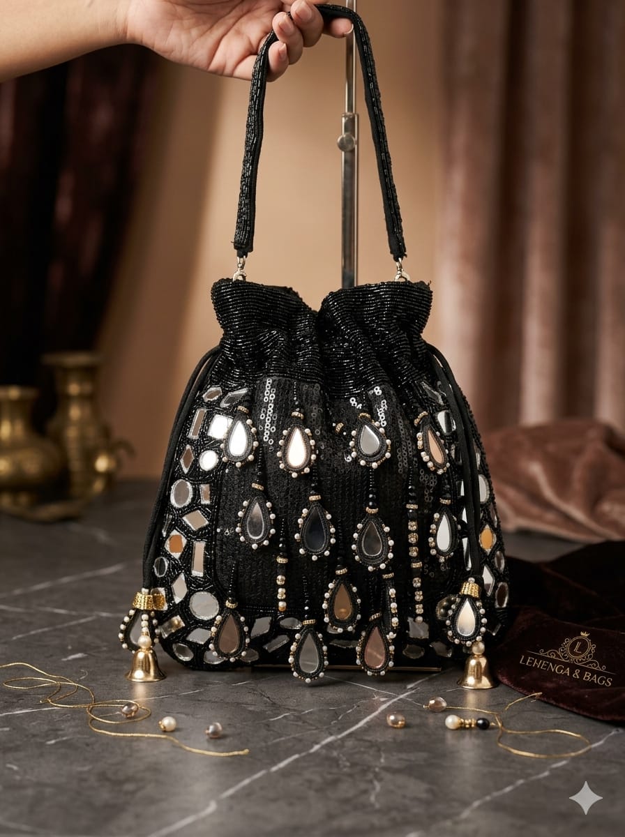 VRPS Designer Potli Bag | Handcrafted Ethnic Bag | SWIS-4859