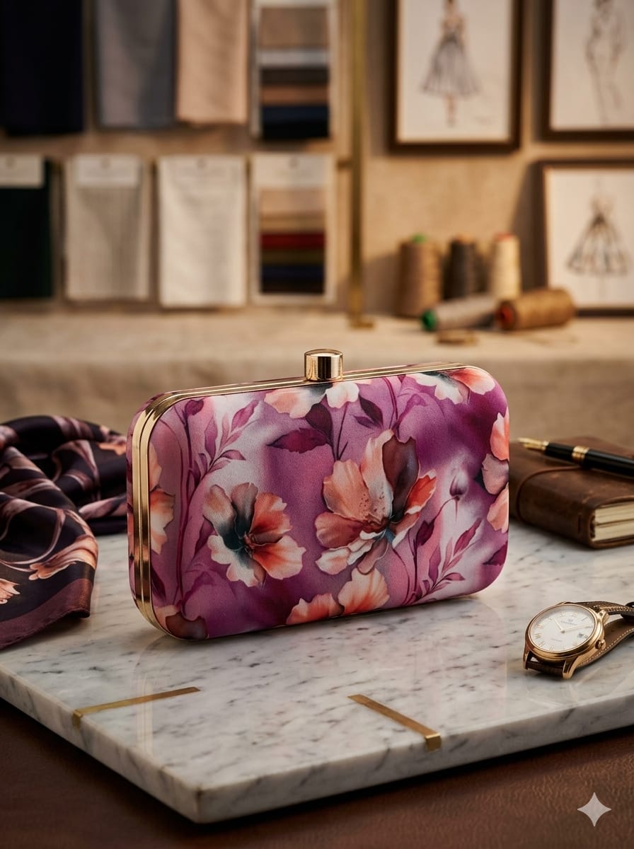 VRPS Printed Clutch | Handcrafted Ethnic Bag | SWIS-4905