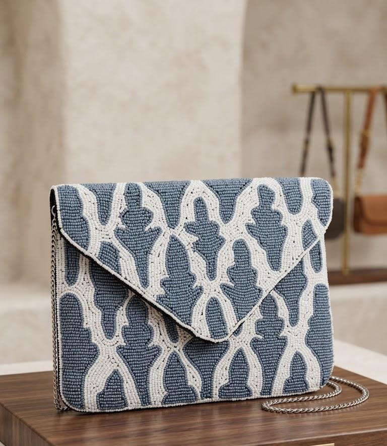 VRPS Beaded Clutch | Handcrafted Ethnic Bag | SWIS-4968